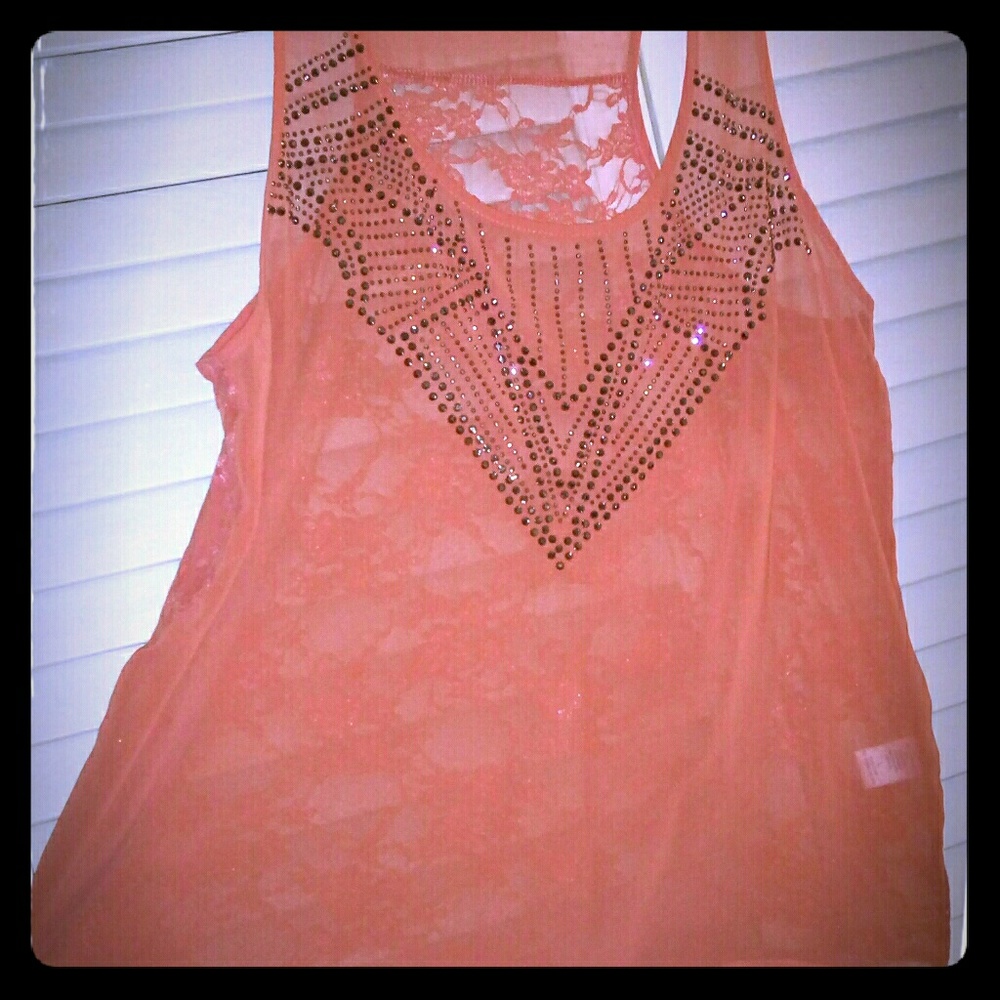Beautiful Sheer Beaded Top